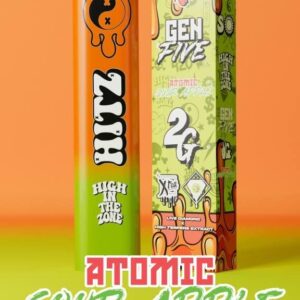 hitz 2g disposable atomic sour apple